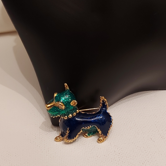Vintage scottie dog pin - Picture 5 of 8